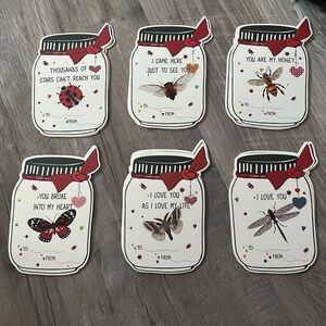 36 Insect Cards for Valentine’s, classroom or everyday